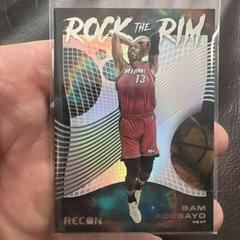 Bam Adebayo #21 Basketball Cards 2022 Panini Recon Rock the Rim Prices