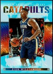 Zion Williamson [Turquoise] #21 Basketball Cards 2022 Panini Origins Catapults Prices