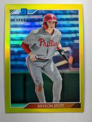 Bryson Stott [Yellow Refractor] #BS Baseball Cards 2020 Bowman Heritage Chrome Prospects Prices