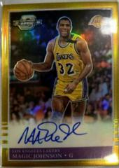 Magic Johnson [Gold] #9 Basketball Cards 2022 Panini Contenders Optic 1985 Tribute Autograph Prices