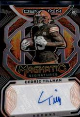 Cedric Tillman [Electric Etch Orange] #15 Football Cards 2023 Panini Obsidian Magmatic Signature Prices