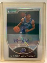 Morris Almond Autograph Refractor Basketball Cards 2007 Bowman Chrome Prices
