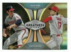 Nolan Ryan, Shohei Ohtani Baseball Cards 2019 Topps Chrome Greatness Returns Prices
