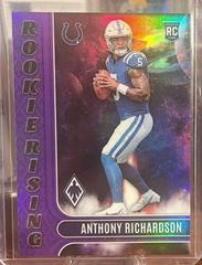 Anthony Richardson [Purple] #RIS-4 Football Cards 2023 Panini Phoenix Rookie Rising Prices