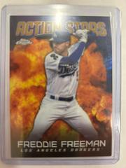 Freddie Freeman [Gold] Baseball Cards 2023 Topps Chrome Update Action Stars Prices
