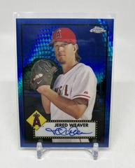 Jered Weaver [Blue Prism] Baseball Cards 2021 Topps Chrome Platinum Anniversary Autographs Prices