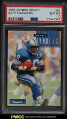 Barry Sanders #81 Football Cards 1994 Skybox Impact Prices