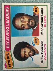 D.Pearson, M.Lane [Receiving Leaders] Football Cards 1977 Topps Prices
