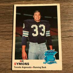 Bill Symons #5 Football Cards 1970 O Pee Chee CFL Prices