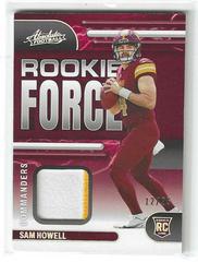 Sam Howell [Silver] #RF-5 Football Cards 2022 Panini Absolute Rookie Force Prices