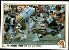 Los Angeles Rams [One on One Tackle] #28 Football Cards 1983 Fleer Team Action Prices
