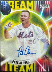Pete Alonso #BTA-PA Baseball Cards 2022 Stadium Club Chrome Beam Team Autographs Prices