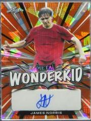 James Norris [Orange Crystal] Soccer Cards 2022 Leaf Metal Wonderkid Autographs Prices