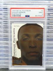 Shawn Marion #9 Basketball Cards 1999 Metal Platinum Portraits Prices
