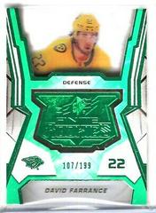 David Farrance [Green] Hockey Cards 2021 SPx Finite Rookies Prices