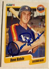 Dave Rohde #U-17 Baseball Cards 1990 Fleer Update Prices