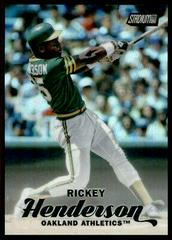 Rickey Henderson [Refractor] Baseball Cards 2017 Stadium Club Chrome Prices