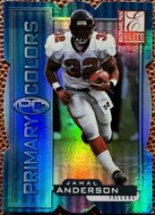 Jamal Anderson [Blue Die Cut] Football Cards 1999 Panini Donruss Elite Primary Colors Prices