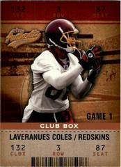 Laveranues Coles Football Cards 2003 Fleer Authentix Prices