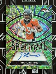 Marvin Mims [Green Neon] #17 Football Cards 2023 Panini Spectra Spectral Signature Prices