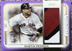 Dustin Pedroia [Purple] #DJR-DP Baseball Cards 2023 Topps Definitive Jumbo Relic Collection Prices