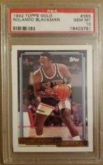 Rolando Blackman Basketball Cards 1992 Topps Gold Prices