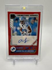Amon Ra St. Brown [Red] Football Cards 2023 Panini Donruss Signature Marks Prices