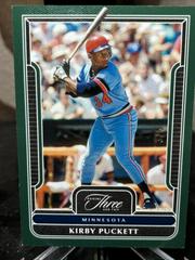 Kirby Puckett [Emerald] #97 Baseball Cards 2023 Panini Three and Two Prices