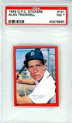Alan Trammell Baseball Cards 1982 O Pee Chee Stickers Prices