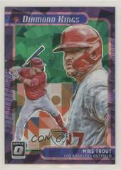 Mike Trout [Cracked Ice Green] Baseball Cards 2021 Panini Donruss Optic Prices