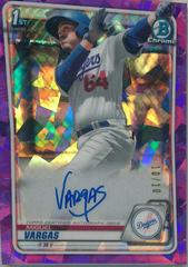 Miguel Vargas [Purple] #BSPA-MV Baseball Cards 2020 Bowman Sapphire Autographs Prices