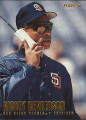 Rickey Henderson #U197 Baseball Cards 1996 Fleer Update Prices