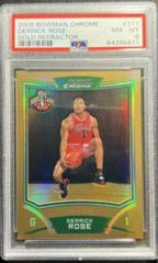 Derrick Rose [Gold Refractor] #111 Basketball Cards 2008 Bowman Chrome Prices
