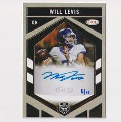 Will Levis #ARA-WL Football Cards 2023 Sage All Rookie Team Autographs Prices