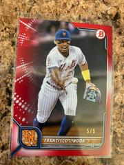 Francisco Lindor [Red] #47 Baseball Cards 2022 Bowman Prices