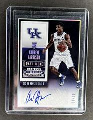 Andrew Harrison [Autograph Draft Ticket Variation] #103 Basketball Cards 2015 Panini Contenders Draft Picks Prices