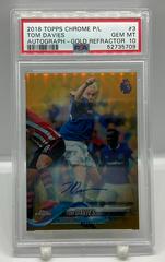 Tom Davies [Autograph Gold Refractor] Soccer Cards 2018 Topps Chrome Premier League Prices