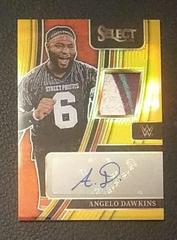 Angelo Dawkins [Gold Prizm] Wrestling Cards 2022 Panini Select WWE Signatures Prices