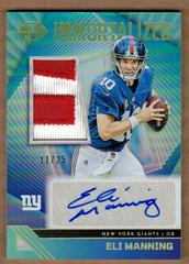 Eli Manning [Gold] #17 Football Cards 2023 Panini Illusions Immortalized Jersey Autograph Prices