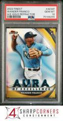 Wander Franco [Gold] #AE-WF Baseball Cards 2022 Topps Finest Aura of Excellence Prices