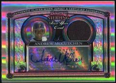 Andrew McCutchen [Autograph Relic Refractor] #BS-AM Baseball Cards 2005 Bowman Sterling Prices