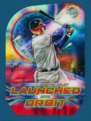 Austin Riley [Red Flare] Baseball Cards 2023 Topps Cosmic Chrome Launched Into Orbit Prices