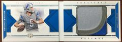 Matthew Stafford Football Cards 2018 National Treasures Treasured Patches Booklet Prices