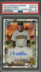 Victor Acosta [Atomic Refractor] #CPA-VA Baseball Cards 2021 Bowman Chrome Prospect Autographs Prices