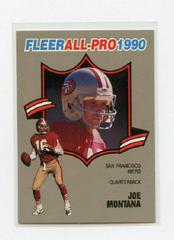 Joe Montana #1 Football Cards 1990 Fleer All Pro Prices