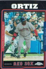 David Ortiz [Black Refractor] #49 Baseball Cards 2005 Topps Chrome Prices