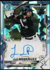 Jose Rodriguez [Aqua Refractor] #BSPA-JRO Baseball Cards 2021 Bowman Sapphire Autographs Prices
