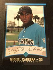 Miguel Cabrera #299 Baseball Cards 2001 Bowman Prices