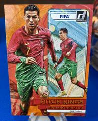 Cristiano Ronaldo [Orange] Soccer Cards 2022 Panini Donruss Pitch Kings Prices