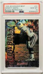 Emmitt Smith [Black Refractor] #37 Football Cards 1995 Bowman's Best Prices